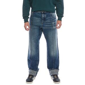 Balmain Mens Straight Medium Wash Jean, Blue